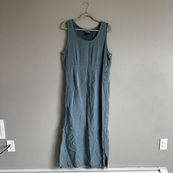 Vintage Sigrid Olsen Blue Jumper Maxi Dress Large - Picture 1 of 10